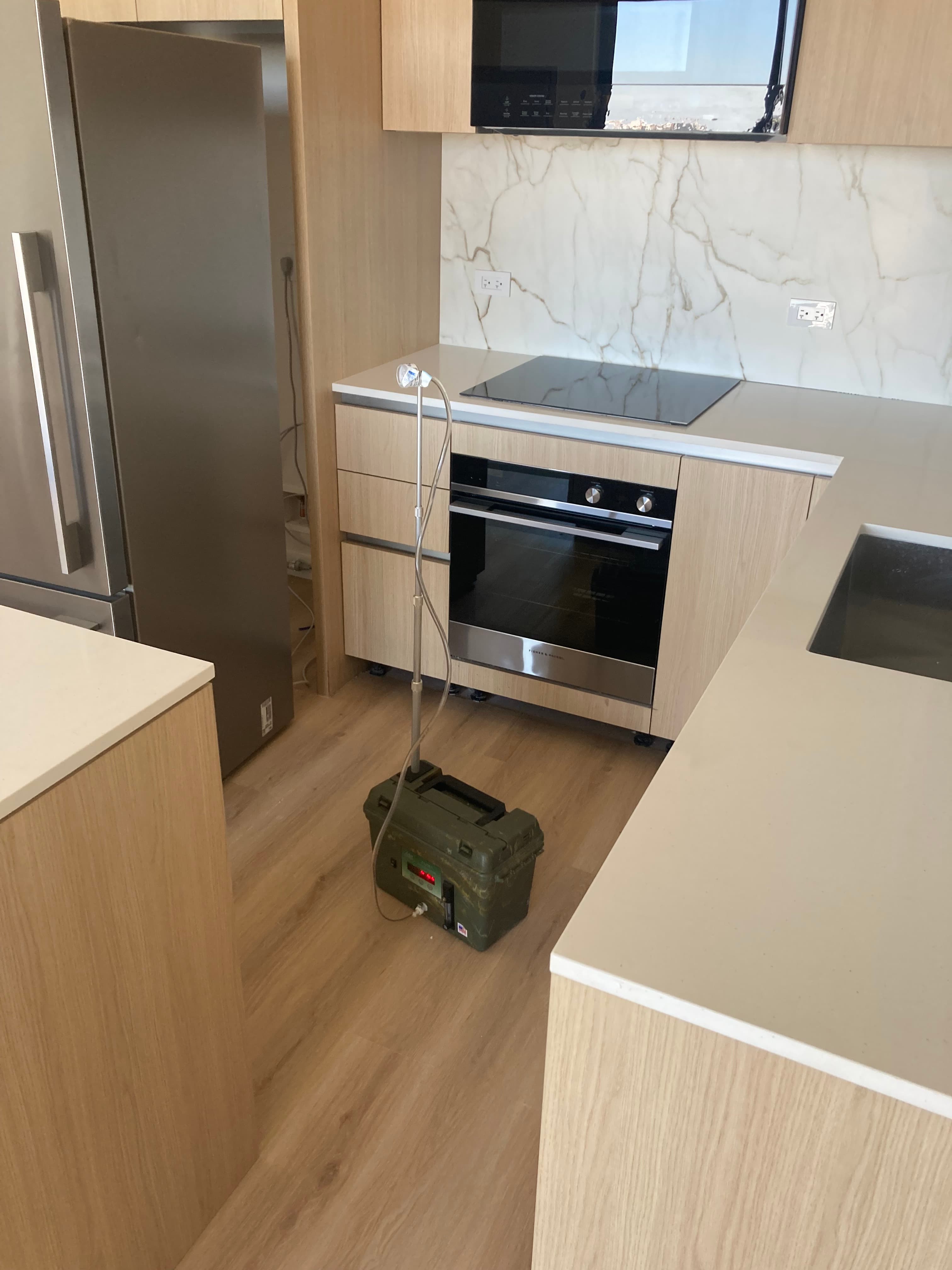 Beautiful kitchen after full restoration and reconstruction